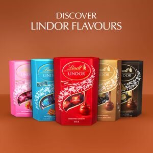 Lindt Lindor Blood Orange Milk Chocolate Truffles Box - Approx 16 balls, 200g - Chocolate Truffles with a Smooth Melting Filling - Gift Present - Easter, Birthday, Congratulations